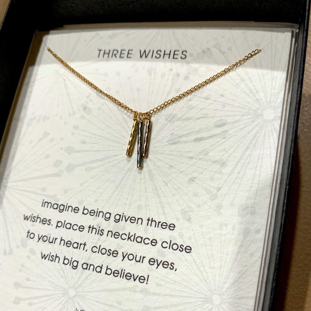 Dogeared Three Wishes Necklace
